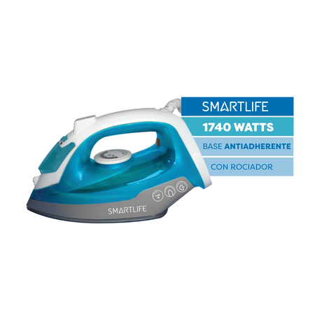 Plancha a vapor Smartlife SI2473PN 1740W Celeste