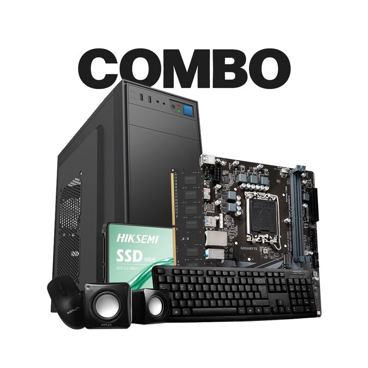 Kit Pc Kelyx 728-20 Mother Gigabyte B550 Memoria Hiksemi 8 Gb 3200 SSD Hiksemi 240 Gb - Vista principal