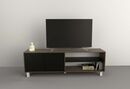 Mesa Tv Hasta 75 2 Puertas Nogal L.|negro M. Tables - Miniatura 1