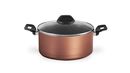 Cacerola cTapa de Vidrio Templado 4.5L 24 cm Cobre - Linea Clove Brinox 7111461 - Miniatura 2