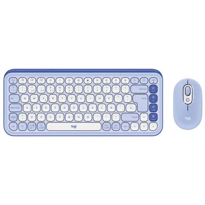 Teclado y Mouse Logitech POP Icom Lila 920-013054 - Vista principal
