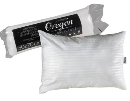 Almohada Alta Recuperacion Blanco Compactada Oregon 1822008