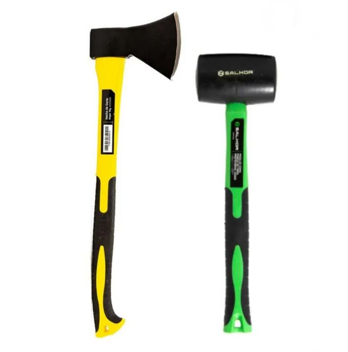 COMBO HACHA DE CORTE 1KG + MAZA DE GOMA 456GR - BELARRA (COMB-S200) - Vista principal