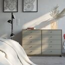 Chifonier 1,27m 10 Cajones Olmo F. Gris C. Tables - Miniatura 1