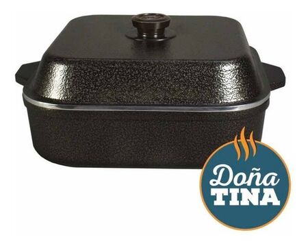 Olla Horno Cuadrada Antiadherente Dona Tina 2031 5lts