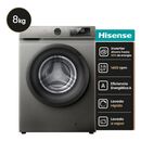 Lavarropas Automatico Hisense 8 kg 1400 Rpm Inverter Gris - Miniatura 1