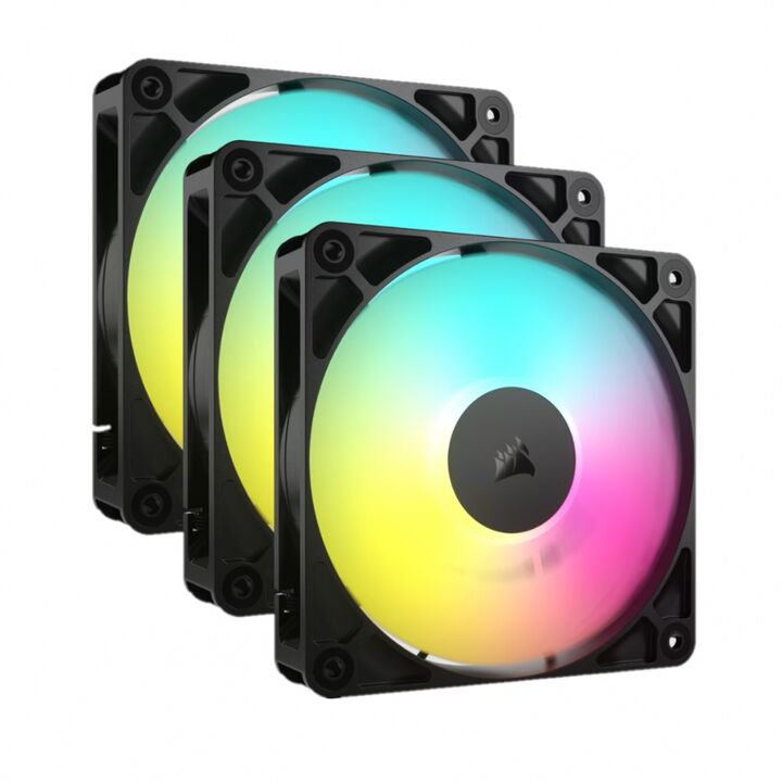 Fan Cooler Corsair RS120 ARGB 120mm Black Pack x3 - Vista principal
