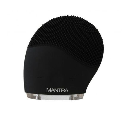 Masajeador Sonico Y Cepillo Facial Mantra Black - SILICONE BLACK