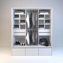 Vestidor 1,80m Alto 4 Cajones 3 Zapateros Everest Tables - Miniatura 1