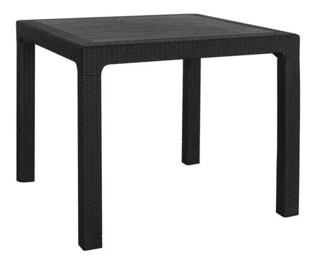 Mesa PVC Quality Plastic Simil Ratán 90x90