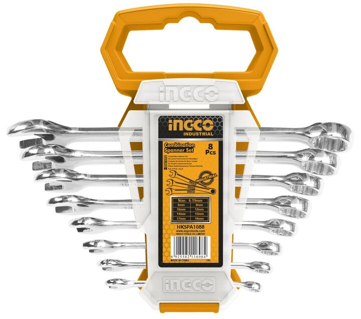 Set Industrial De Llaves Combinadas Ingco 8 Pcs - HKSPA1088 - Vista principal