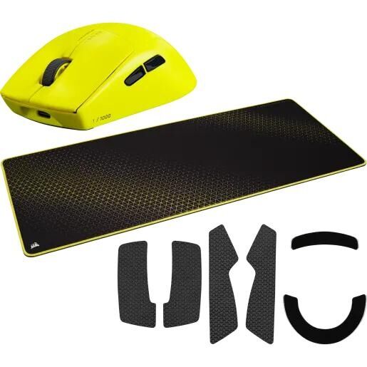 Mouse Corsair M75 Air Wireless Yellow + Mouse Pad Black|Yellow - Vista principal