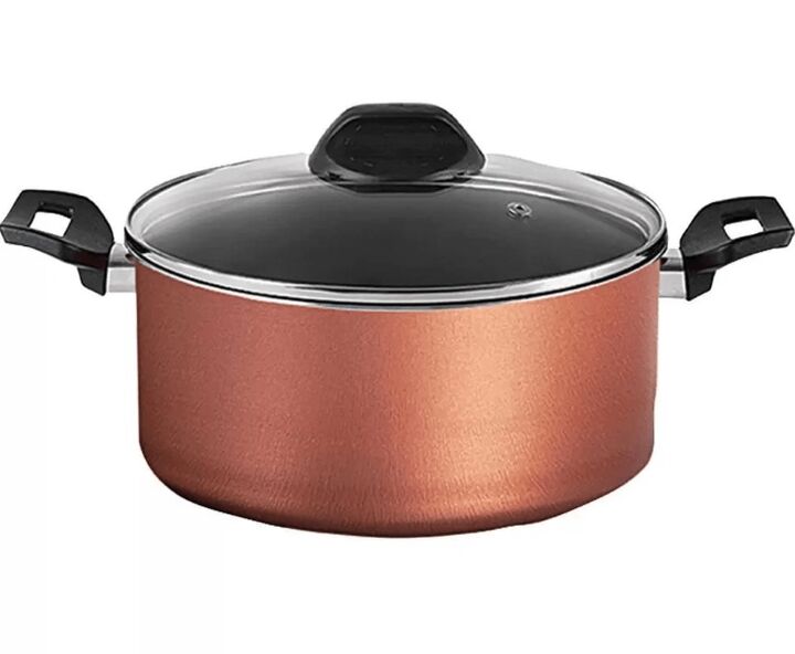 Cacerola cTapa de Vidrio Templado 3.5L 22 cm Cobre - Linea Clove Brinox 7111460 - Vista principal
