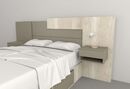Respaldo Box 1,40m.y 1,60m. Nevado Gris C. Tables - Miniatura 3