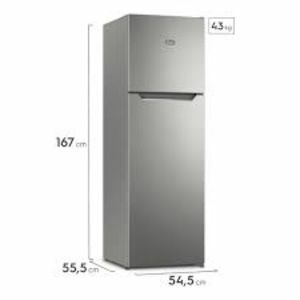 HELADERA GAFA HGNF 251P 262LTS INVERTER NO FROST PLATA - 4609102