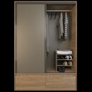 Placard Corredizo 1,50 2 Cajones 2 Zapateros Olmo F. Gris C. Tables - Miniatura 1