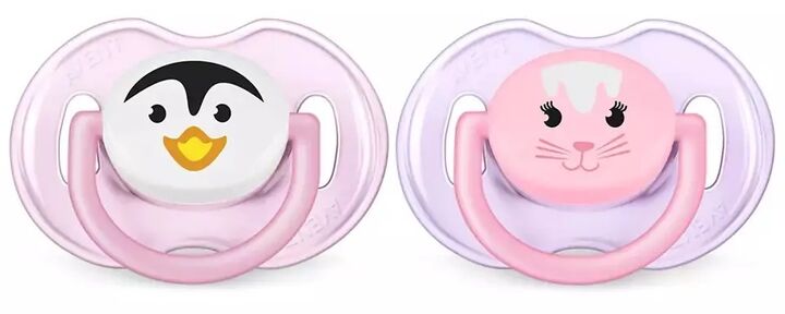 Chupetes Classic Avent Deco X2 Chupetes Animales 0-6M. Rosa Aven SCF18213 - Vista principal