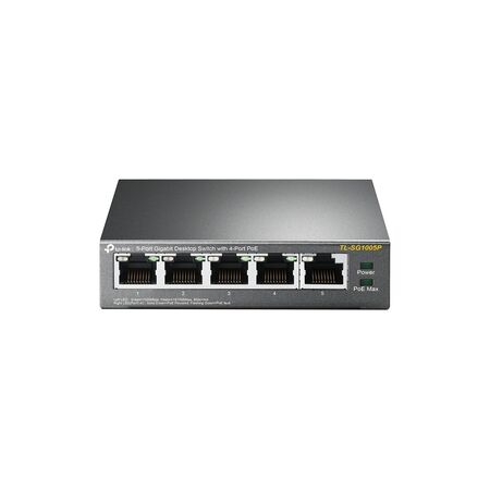 Switch Tp-Link TL-SG1005P5P Giga 4 ptos POE