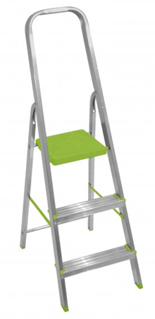 Escalera Tijera de Aluminio Alpaca 2 Escalones ALP-ESC0003 - Vista principal