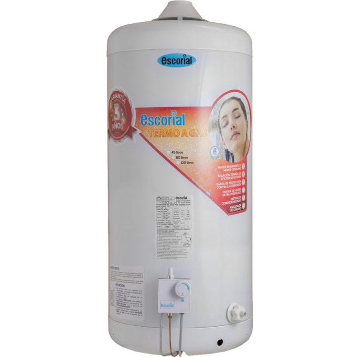 Termotanque Multigas Escorial Carga Superior 80Lts - Vista principal