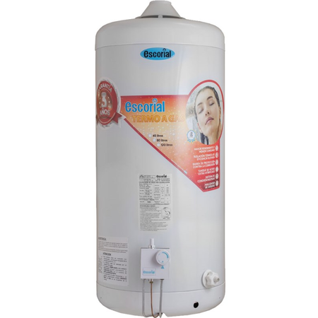 Termotanque Multigas Escorial Carga Superior 80Lts