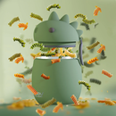 Termo Alimentos Asobu Bestie 590ml - Dinosaur - Miniatura 3