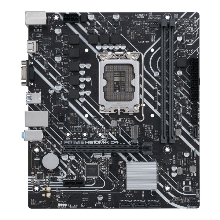 Motherboard Asus Prime H610m-k D4-csm Intel Lga 1700 Ddr4 M2 - Vista principal