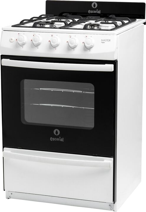 Cocina Escorial Multigas 56Cm 4 Hornallas Master Style Blanca - Vista principal
