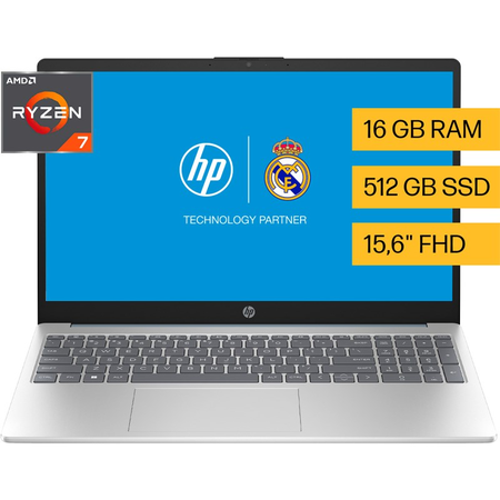 Notebook Hp R7 15-Fc0273La 16G512Ssd W11 Fhd 15P