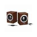 Parlante Genius SP-HF280 6W USB WOOD - Miniatura 1
