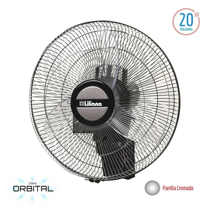 Ventilador Pared 20 - Parrilla CROMADA Liliana VWOC20 - Vista principal