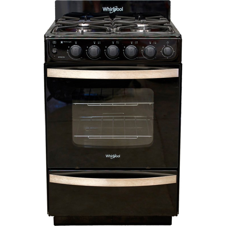 Cocina Multigas Whirlpool 55Cm 4 Hornallas Wfn57Di Negro - Vista principal