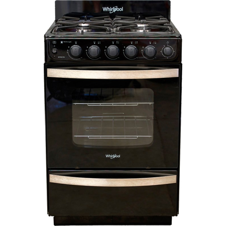 Cocina Multigas Whirlpool 55Cm 4 Hornallas Wfn57Di Negro