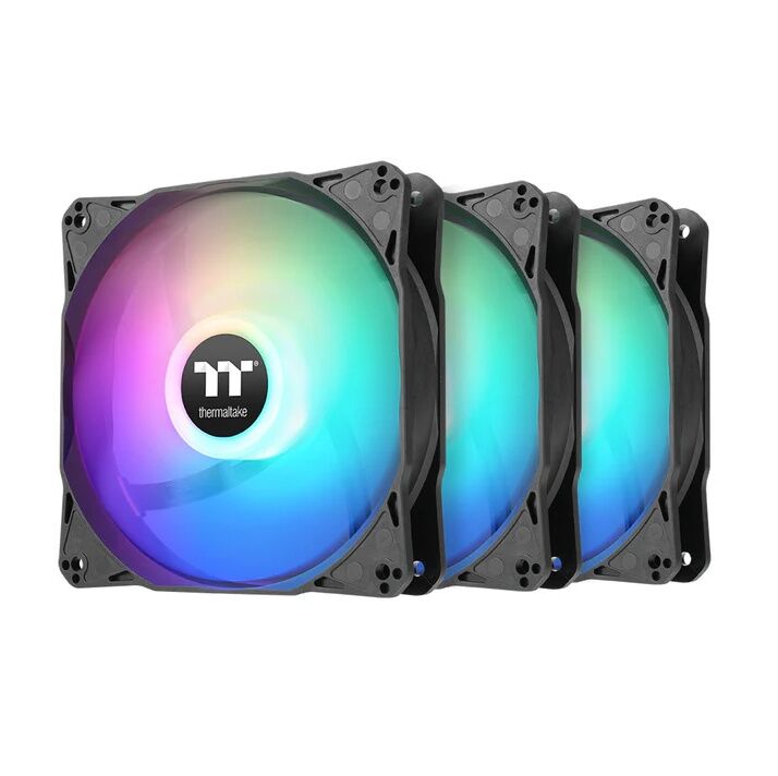 Fan Cooler TT LE120 ARGB 3 Pack Black - Vista principal