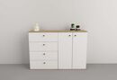 Bahiut 1,35m 2 Puertas|4 Cajones Olmo F.|everest Tables - Miniatura 1
