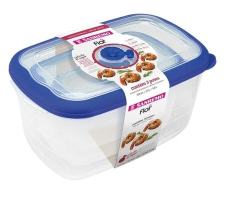 Set X 3 Rectang. 718721723 Azul 723C