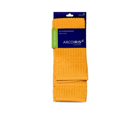 Juego De Repasadores Arco Iris Mandarina JR-02