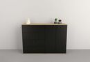 Bahiut 1,35m 2 Puertas|4 Cajones Olmo F.|negro M. Tables - Miniatura 1