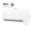 Aire Acondicionado BGH Silent Air BSI35WCLW Inverter 3500W Split Frio Calor - Miniatura 3