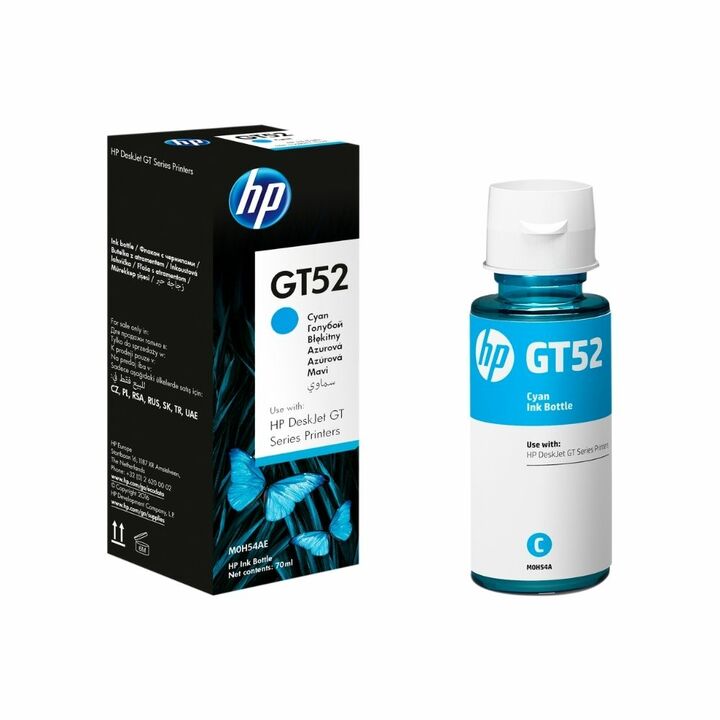 Botella de Tinta Hp Gt52 Cian Original M0h54al Deskjet Gt 5820 8000 Pag - Vista principal