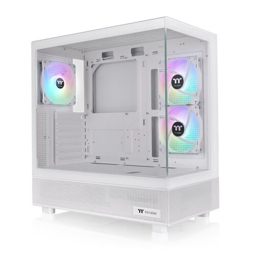 Gabinete TT View 270 Plus ARGB TG x2 Fan ARGB x3 Snow White - Vista principal