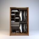 Placard Corredizo 1,20 2 Cajones Nogal L. Negro M. Tables - Miniatura 4