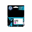 Cartucho de Tinta HP 670 CZ115AL Magenta original 3525 4615 - Miniatura 1