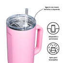 Vaso Corkcicle Cruiser 1182Ml - Sun-Soaked Pink - Miniatura 3