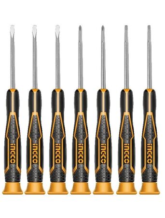 Set Destornilladores De Precision 7Pcs Ingco HKSD0718