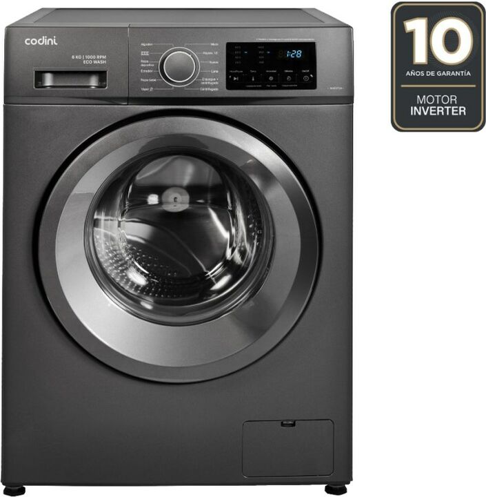 Lavarropas Automatico Codini Inverter Aiafa6010G 6K 1000R - Vista principal