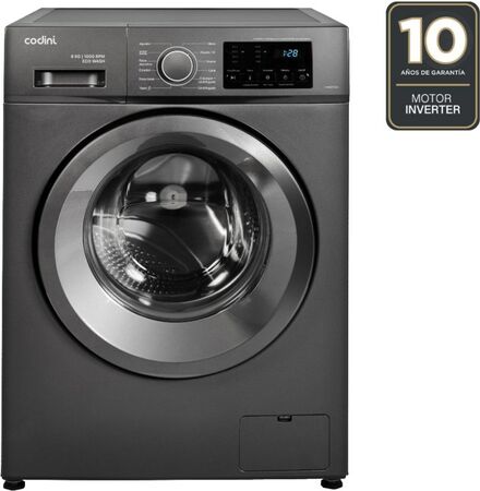 Lavarropas Automatico Codini Inverter Aiafa6010G 6K 1000R