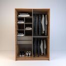 Placard De Abrir 1,2m 4 Puertas 2 Cajones Olmo F. Gris C. Tables - Miniatura 3