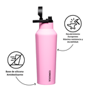 Botellla Corkcicle Sport Canteen 591Ml - Sun-Soaked Pink - Miniatura 3
