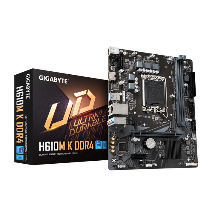 Mother Gigabyte H610M K DDR4 1700 - Vista principal